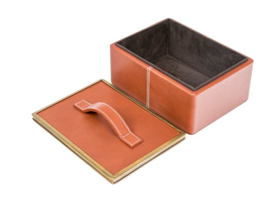 Vintage Williams- Sonoma Home Leather Box