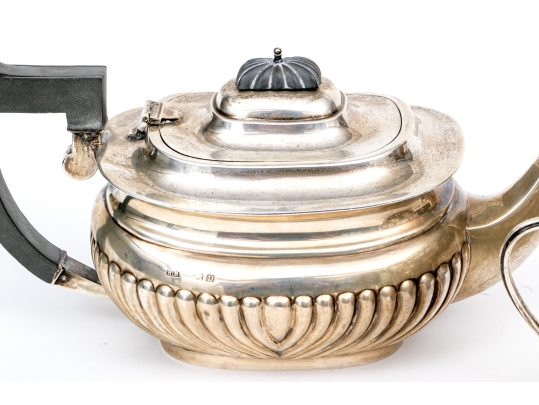 Antique English Georgian Style Sterling Silver Tea Service 35.56 Gross Ozt.
