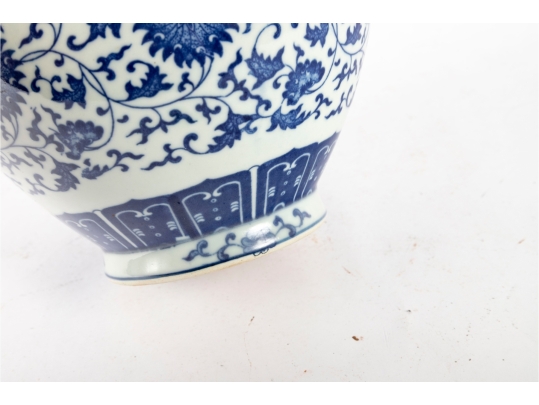 Chinese Import Blue And White Porcelain Double Gourd Vase