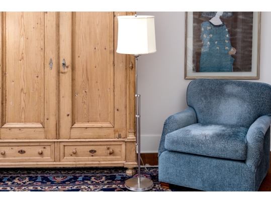 Adjustable Chrome Floor Lamp