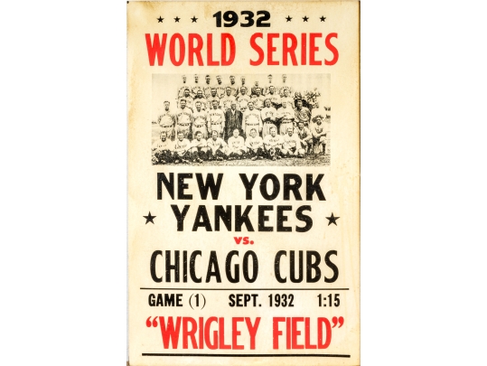 Collection Of Four Antique And Vintage Major League Baseball Posters With 1951 Pennant Poster