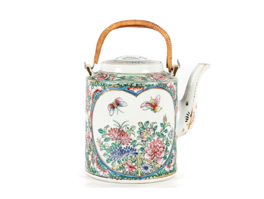 Chinese Famille Rose Porcelain Teapot
