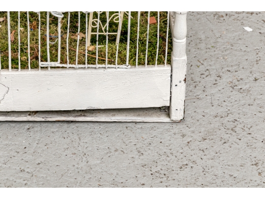 Massive Vintage Iron Birdcage On Stand