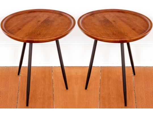 Pair Of Chic Tray Top End Tables