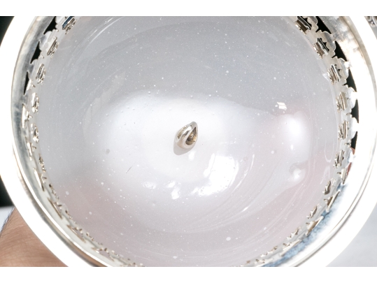 Silverplate And Glass Lidded Serving Bowl