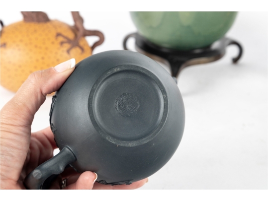 Five Chinese Yixing And Studio Art Teapots