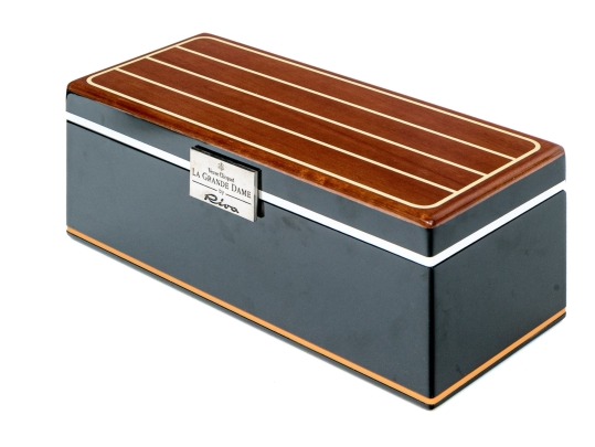 Vintage Veuve Cliquot La Grande Dame Lacquered Presentation Box By Riva