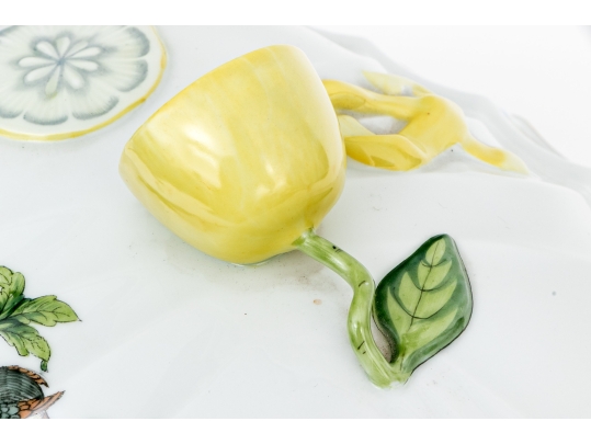 Exceptional Large Herend Hand-Painted 12 1/2