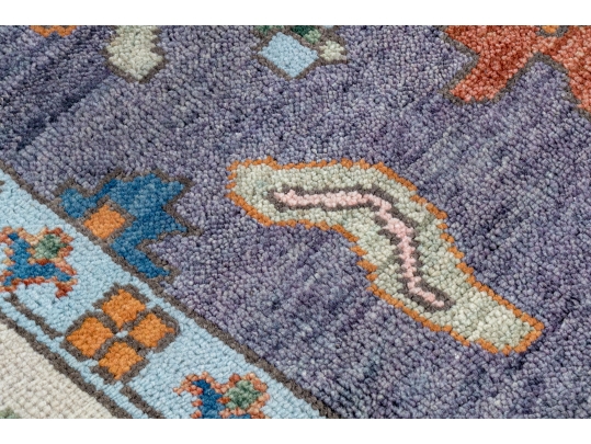 HAND KNOTTED INDIAN OUSHAK ROOM SIZE CARPET - 11' 10