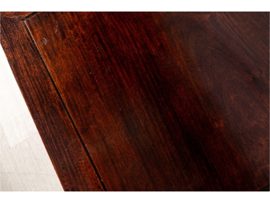 Mid-20th Century Chinese Hardwood Side Table With Shelf