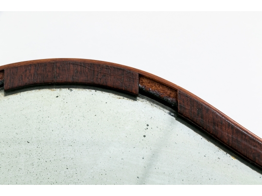 George III Mahogany Shaving Mirror, Ca 1790 - 1810
