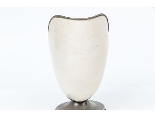 Nautilus Shell Specmin With Pewter Footed Base