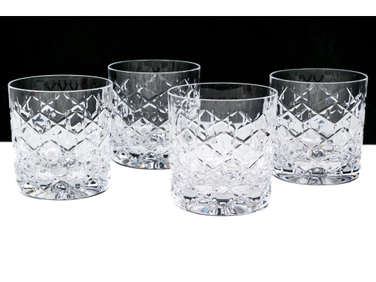 Set Of Four Tiffany & Co. Crystal Tumblers