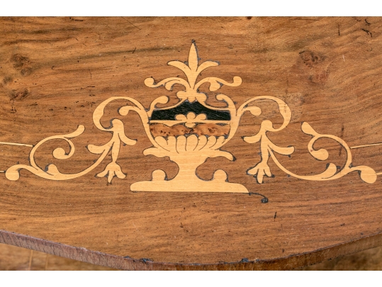 Tiered Stand With Marquetry And Pierced Back Gallery