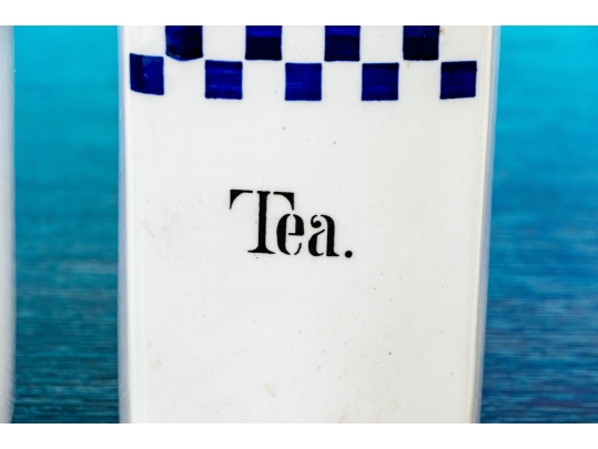 Set Of Seven German Lidded Kitchen Storage