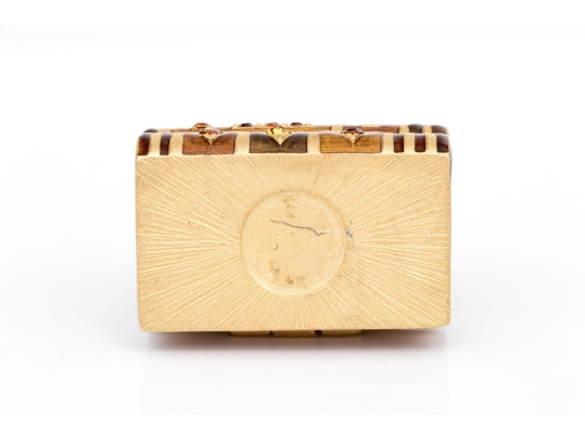 Jay Strongwater For Estee Lauder Tiny 2002 Trinket Box With Picture Frame