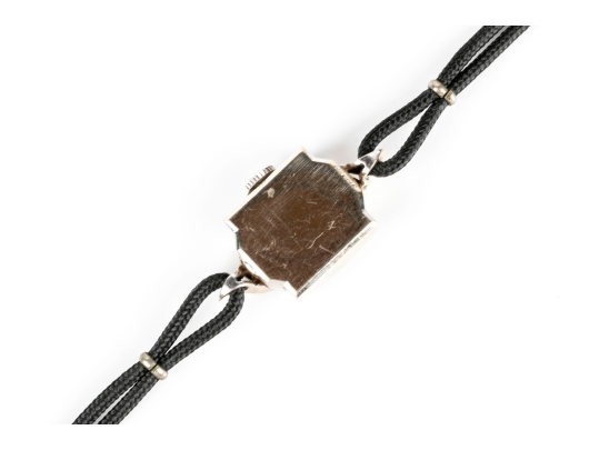 14K White Gold Omega Mechanical Watch