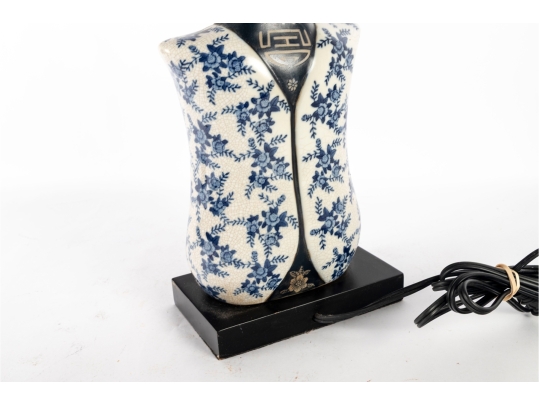 Chinese Blue And White Porcelain Table Lamp