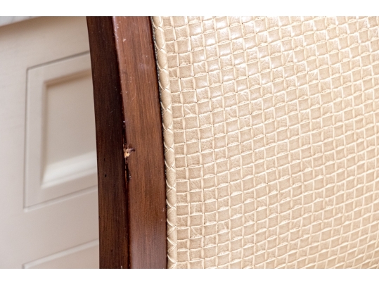 Pair Of Custom Upholstered Klismos Form Bar Stools