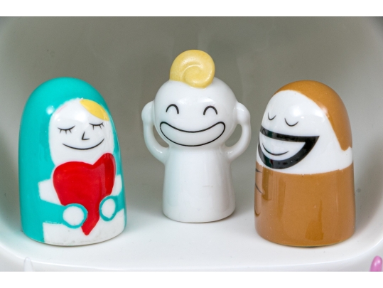 Vintage A Di Alessi Ceramics By Massimo Giacon 2007 Collection Set Of Ceramics