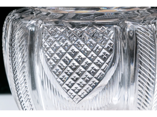 Antique Cut Glass And Silverplate Biscuit Jar