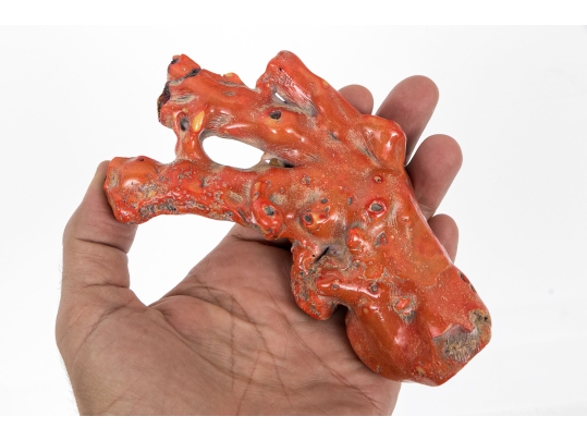 Vintage Natural Red Branch Coral Specimen 