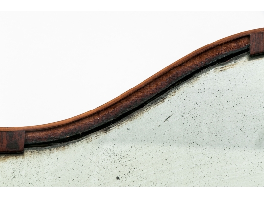 George III Mahogany Shaving Mirror, Ca 1790 - 1810