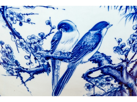 Decorative Chinese Blue And White Porcelain Garden Stool