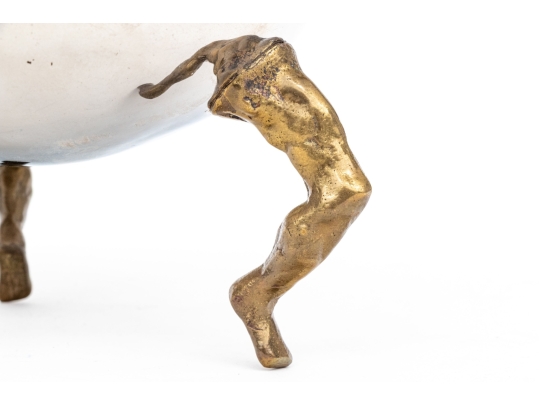 Michael Aram Stainless Bowl On Human Form Legs