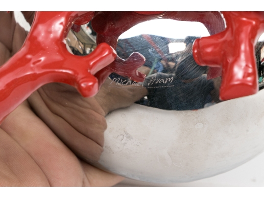 Michael Aram Stainless Enameled Bowl 