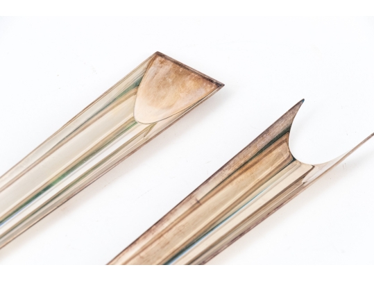 Vintage Italian Lino Sabattini Silverplated Salad Servers