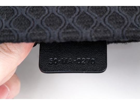 Christian Dior Large Black Fabric Mesh Book Tote Bag