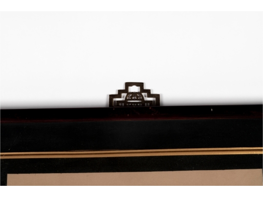 Pair Of Framed Asian Paintings On Silk Of Cranes