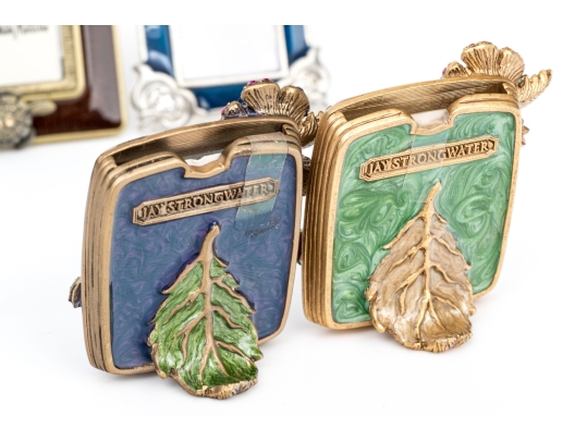 Collection Of Six Jay Strongwater Tiny Picture Frames