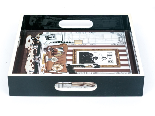 Vintage Henri Bendel New York Laminated Tray