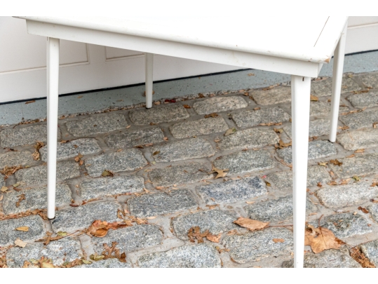 Pair Of Glass Top Folding Card Tables