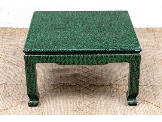 Chic Green Chinoiserie Cocktail Table