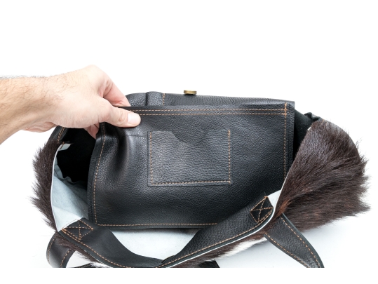 Wasem, Made By Miriam DeMuth Brown Leather Hobo Bag