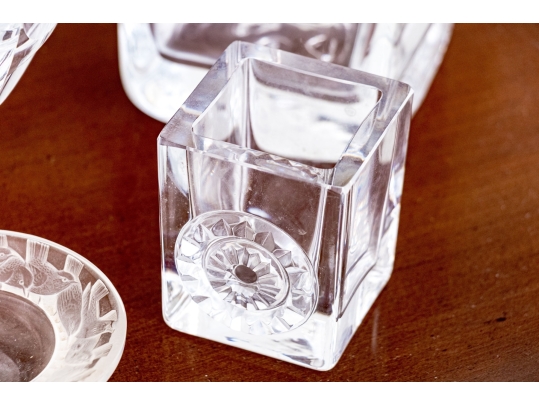 Collection Of Crystal & Glass Serving And Decorating Wares, Including Orrefors And Lalique