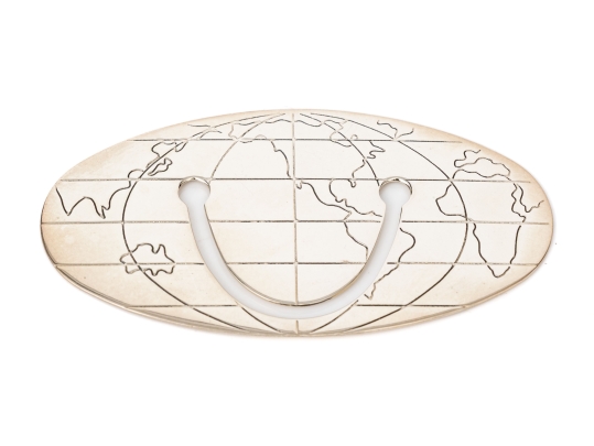 Tiffany & Co. Sterling Silver Handsome Atlas Motif Book Marker