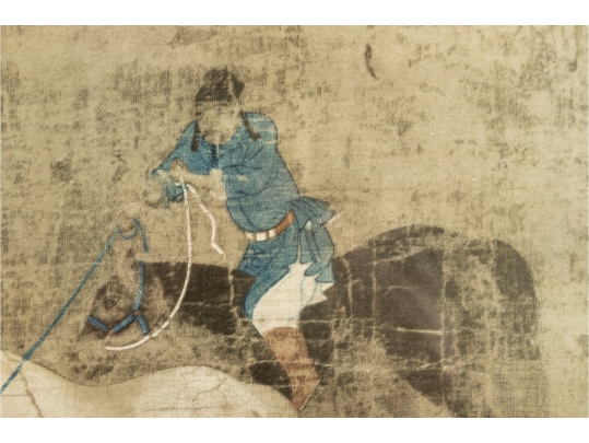 Framed Print “Tribute Horses” After Yuan Dynasty Painting
