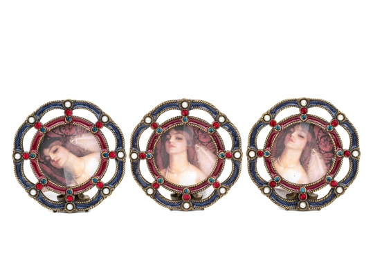 Jay Strongwater Set Of Three 1 3/4