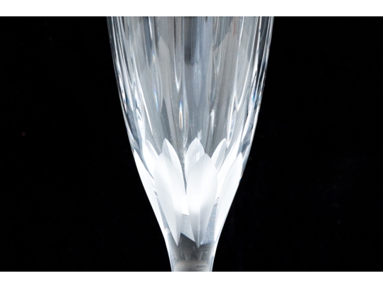 Pair Of Cartier Crystal Flutes