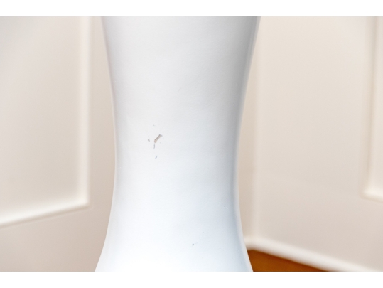 Massive Fiberglass Decorative White Vase