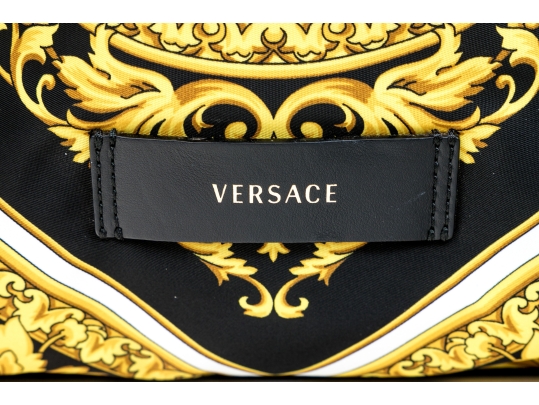 Versace Nylon Top Handle Shopper Tote Bag