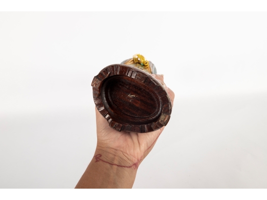 Vintage Chinese Cloisonne Enamel And Ormolu Guanyin Sculpture