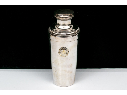 French Silver Plated Cocktail Shaker With Lid