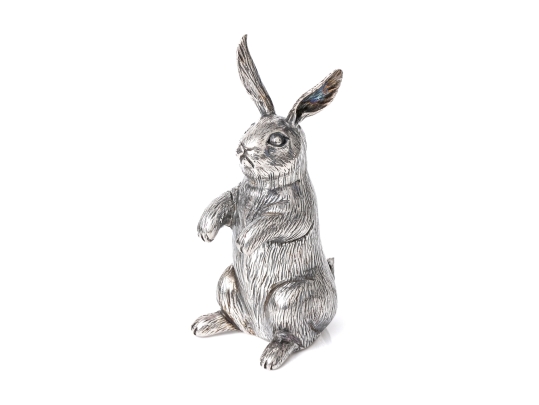 Buccellati Sterling Silver Miniature Adorable Standing Bunny Rabbit