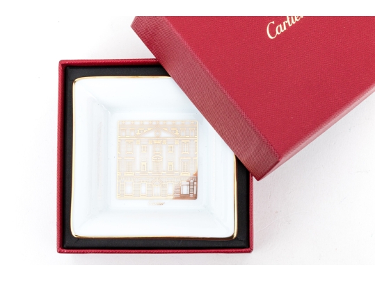Cartier New York Fifth Avenue Mansion Motif Mini Trinket Tray, With Box