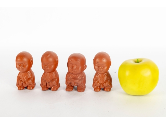 Four Pee-Pee Boy Tea Pets